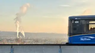 Afternoon live SKYTRAIN TRAIN watch in action here in New Westminster BC Canada