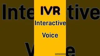 Full form of IVR #shorts