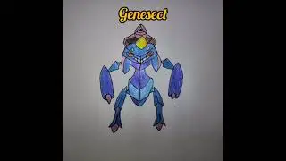 Legendary Pokemon Genesect Drawing