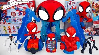 Marvel Spiderman Collection Unboxing Review | Spidey Web-Quarters | Spider-Man Action Bubble Blower