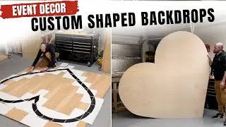 Build a Custom Shaped Backdrop from Plywood