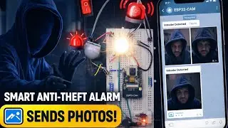 ESP32-CAM Smart Anti-Theft Alarm 🚨 | Sends Intruder Photos to Your Phone 📸