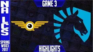 Team Liquid vs FlyQuest Highlights Game 3 - NA LCS W9D3 Spring 2017 - TL vs FLY G3