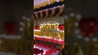 Anniversary Surprise Room Decoration #shorts #anniversarydecor
