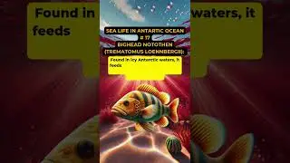 sea life in antratic ocean  Bighead Notothen Trematomus loennbergii