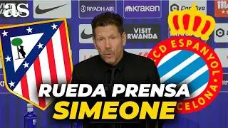 RUEDA de PRENSA de SIMEONE tras el ATL&Eacute;TICO DE MADRID vs RCD ESPANYOL de LALIGA EASPORTS