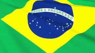 Brazilian Flag Waving - Bandeira do Brasil