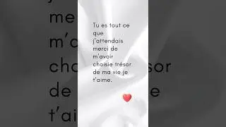 Mon amour ❤️ #jetaime #amour #bonheurconjugal #amoureux #citation #love #couple