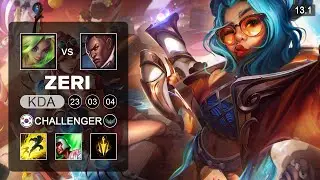 Zeri vs Lucian ADC - KR Challenger - Patch 13.1 Season 13