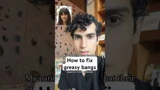 Derm reveals how to get rid of greasy bangs #bangs #greasyhair #hairhacks #dermatologist #hair