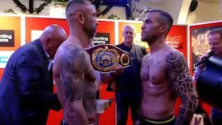 Ronny Gabel vs. Ilias Essaoudi Boxen Kampf 6 Mai 2023 Wiegen