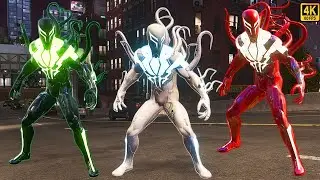 Новые костюмы Человека-паука 2099 с соответствующими усиками и трансформацией в симбиота