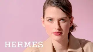 Applying your Rouge Herm&egrave;s satin lipstick