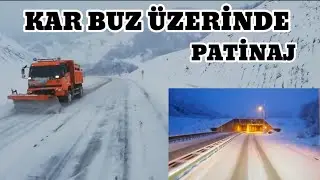 KARLI BUZLU KAYGAN YOLDA ZOR ANLAR DIRANAZ ILGAZ DAĞI RAMPALARINI PATİNAJLA ÇIKIYORUZ