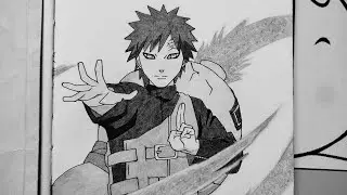 Anime Drawing | how to draw Gaara from Naruto step by step | Easy drawing for beginners