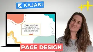 Kajabi Page Design: Using a background graphic & coordinated colors to create a cohesive page