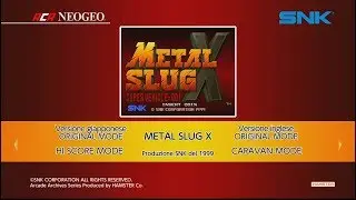 ACA NEOGEO Metal Slug X (Switch) First Look on Nintendo Switch - Gameplay