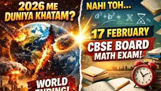 2026 Me Duniya Khatam? 😱 Nahi Toh 17 February CBSE Math Exam!.
