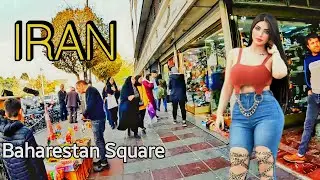 IRAN🇮🇷: Baharestan Square walking in tehran city 2022 : Iran vlog