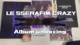 &bull;Unboxing CRAZY by LESSERAFIM+*. ( Thundering cedar ver. )