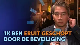 Verslaggever door BEVEILIGING buiten gezet bij FvD feestje