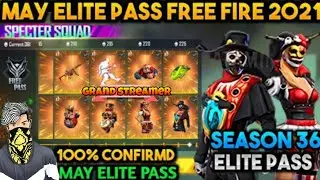 may elite pass in free fire 2021 || season 36 elite pass in free fire ||  GARENA FREE FIRE