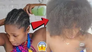 😱 #challenge grandi chevew pi vit en 2 semaines || How to: Aloe Vera Juice Hair Growth  #naturalhair
