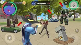 Rope Hero Cheatground MOD (rope hero fight zombies) zombies wave in ground park - Gameplay HD