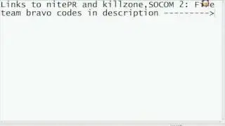 How to download nitePR and Killzone liberation codes