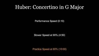 Huber: Concertino in G Major -piano accompaniment