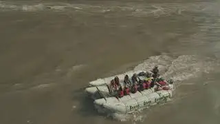 Rafting down the Fraser River