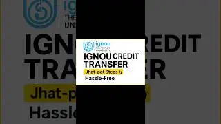 How to Apply for IGNOU Credit Transfer  IGNOU Credit Transfer Kaise Karen #shorts #ignou #viral