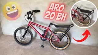 FINALMENTE TIREI O BANCO E BOTEI BORRACHA NA GARUPA DA ARO 20 BH /- projeto da aro 20 bh!!!
