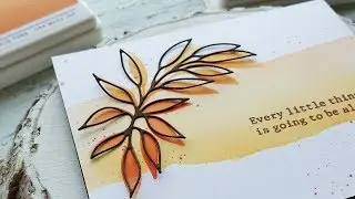 Autumn card with ink blending | Natasha Valkovskaya