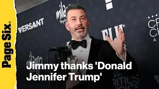 Jimmy Kimmel thanks 'Donald Jennifer Trump' for Critics Choice Award