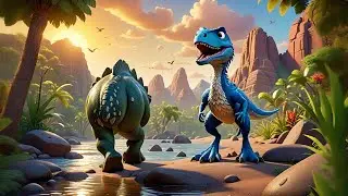 Three Dancing Dinosaurs Shake and Stomp | Dinosaur Counting Song Kids | Fun Preschool Nursery Rhyme