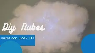 DIY Nubes con luces LED