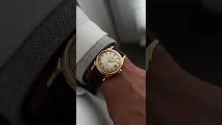 Stunning wrist presence for 35mm! Omega Constellation Calendar 18k 1960 #vintagewatches