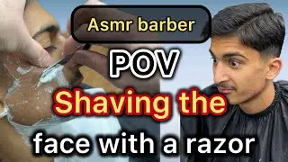 💈POV barber Asmr _ Facial correction for a teenager who is going through puberty