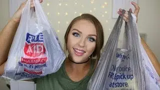 HUGE DRUGSTORE MAKEUP HAUL w/ Swatches  | 2017 | Freckled Beauty