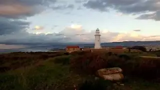 Paphos at winter Cyprus Edro III shipwreck Lighthouse
