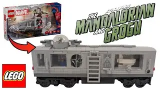 The Mandalorian & Grogu LEGO Star Wars Train Carriage - Made from Marvel  76321 - Powered Up