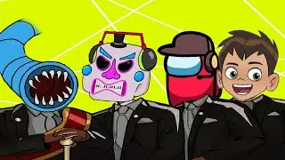 Extra Slide & DJ Music Man & Among Us & Ben 10 - Coffin Dance Meme Cover