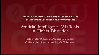 Artificial Intelligence (AI) Tools in Higher Education