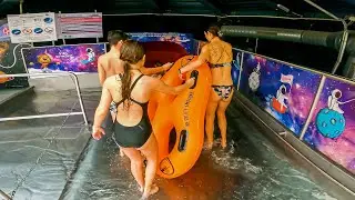 The LONGEST Indoor Water Slide in the World at GALXY Erding