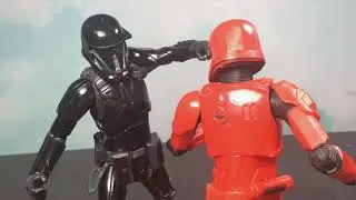 Sith trooper vs Death trooper (Star Wars stop-motion)