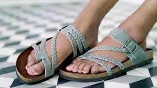 White Mountain Hayleigh Light Blue Sandal