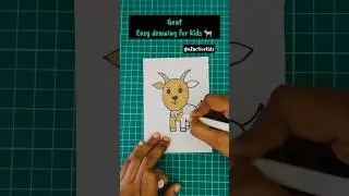 🐐 Goat Drawing for Kids | Easy Goat Drawing Step by Step | How to Draw a Goat | 🐐Drawing Tutorial