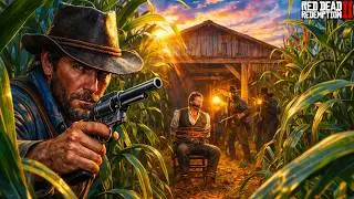 Magicians for Sport &ndash; Arthur&rsquo;s Stealth Cornfield Shootout (RDR2 4K Ultra Realistic)