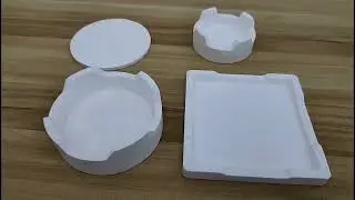 Dental Sintering Tray 90% Al2O3 Sinteray Crucible Aluminium Oxide Ceramic Crucible